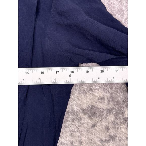 Sessun Dress Medium Womens Blue Cross Front Short Sleeve Mini - Picture 4 of 9